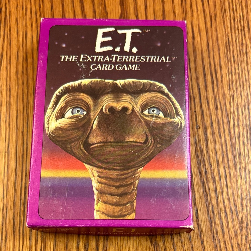 Vintage 1982 E.T. The Extra Terrestrial Card Game Parker Brothers Ages 4-10